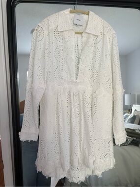Aknvas sold out Andie White Eyelet dress/ cover up.  NWOT